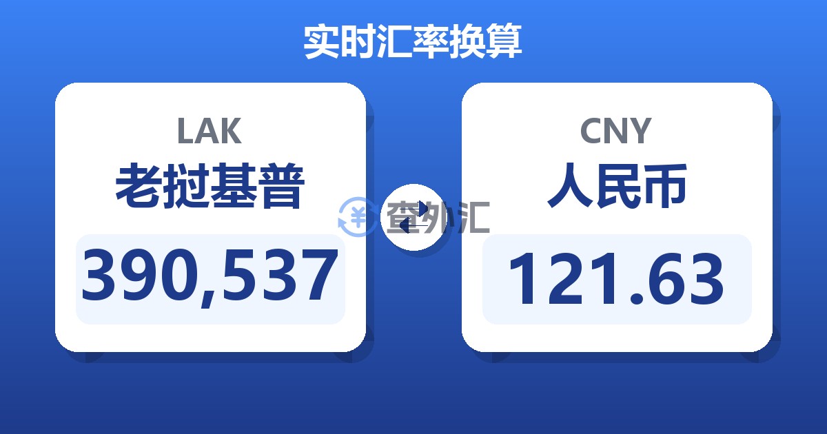 390,537老挝基普兑人民币