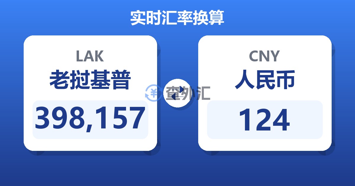 398,157老挝基普兑人民币