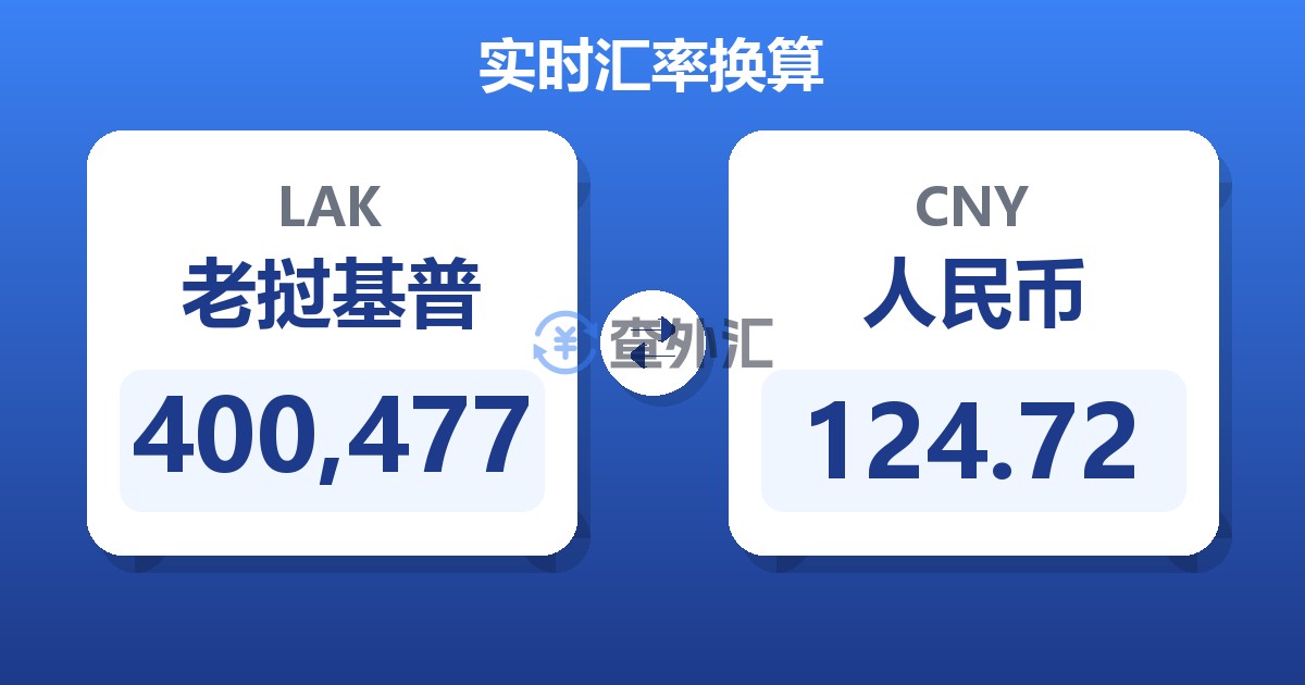 400,477老挝基普兑人民币