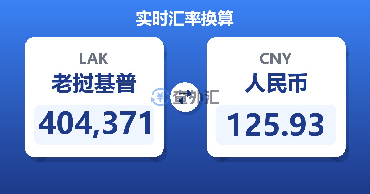 404,371老挝基普兑人民币