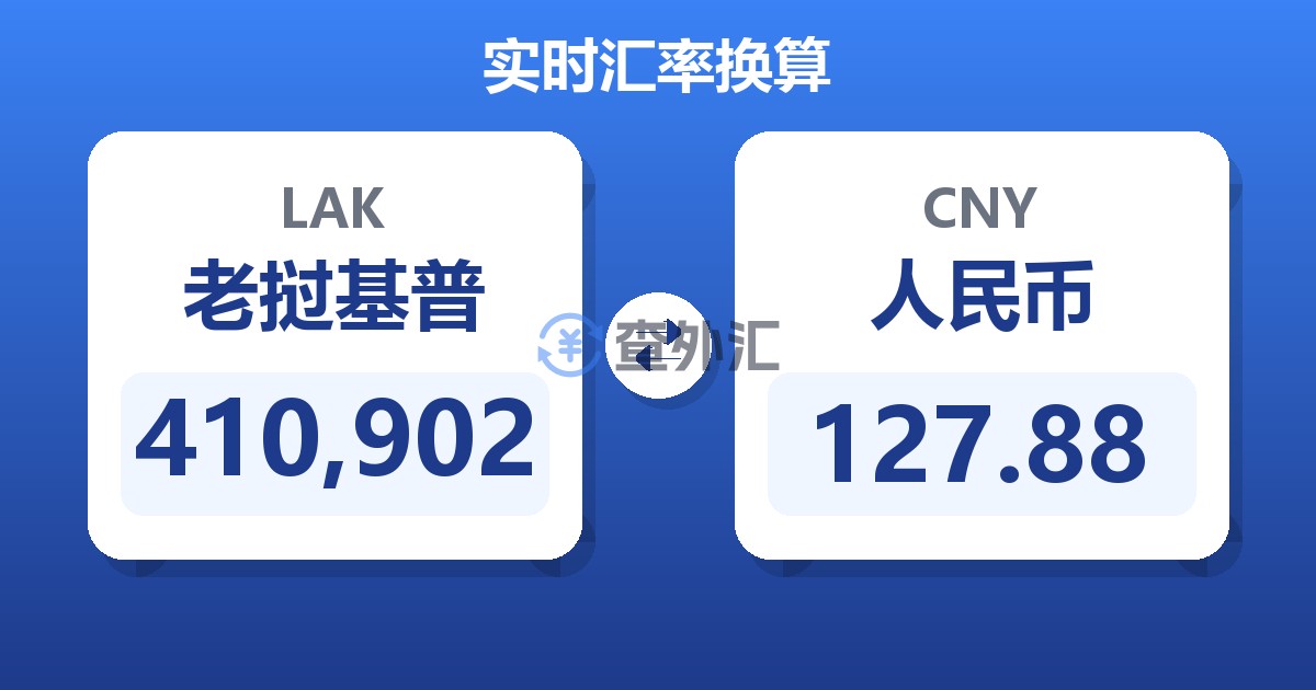 410,902老挝基普兑人民币