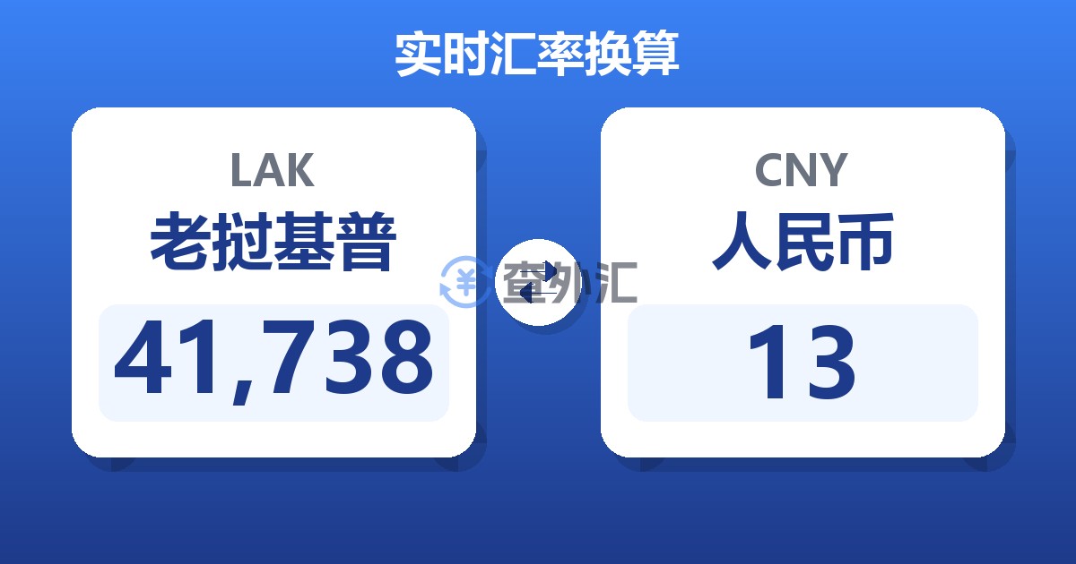 41,738老挝基普兑人民币
