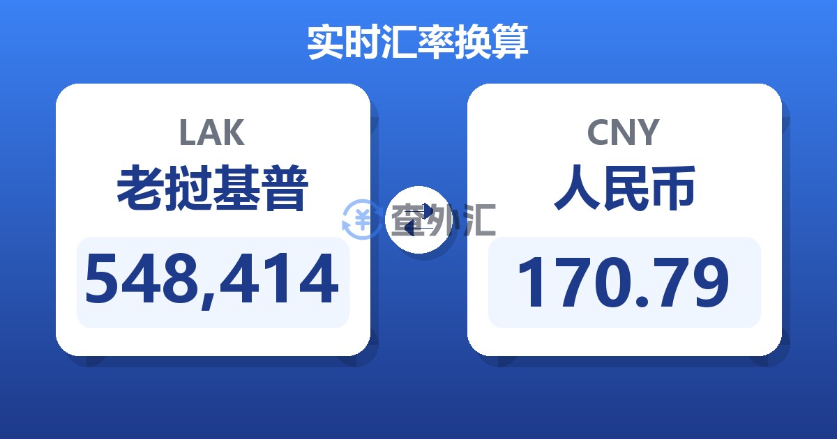 548,414老挝基普兑人民币