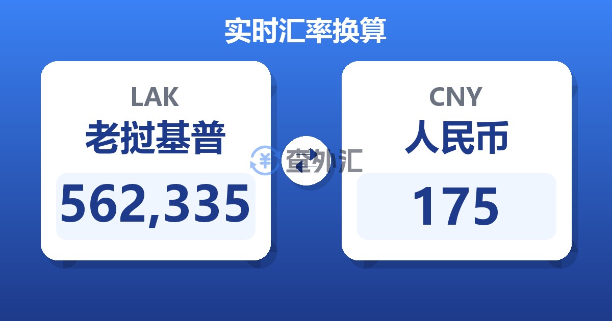 562,335老挝基普兑人民币