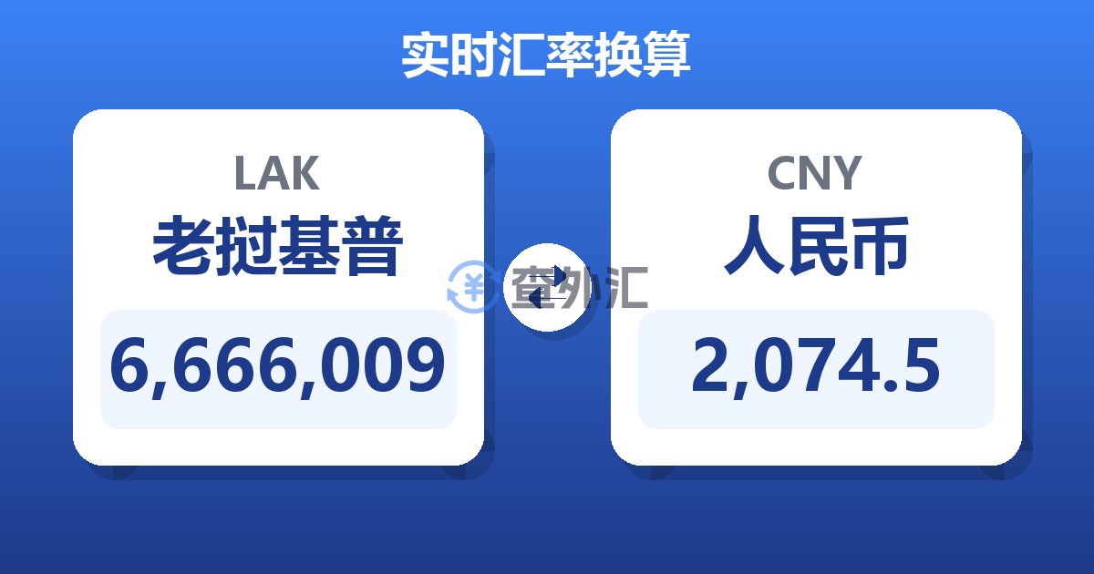 6,666,009老挝基普兑人民币
