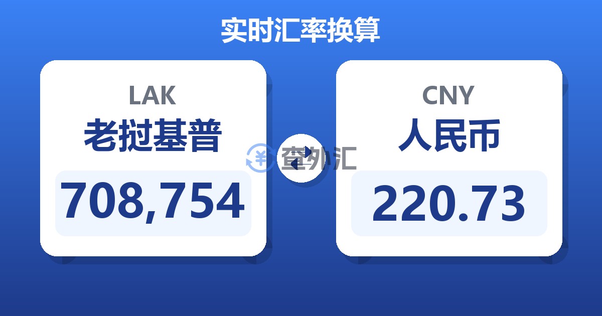 708,754老挝基普兑人民币
