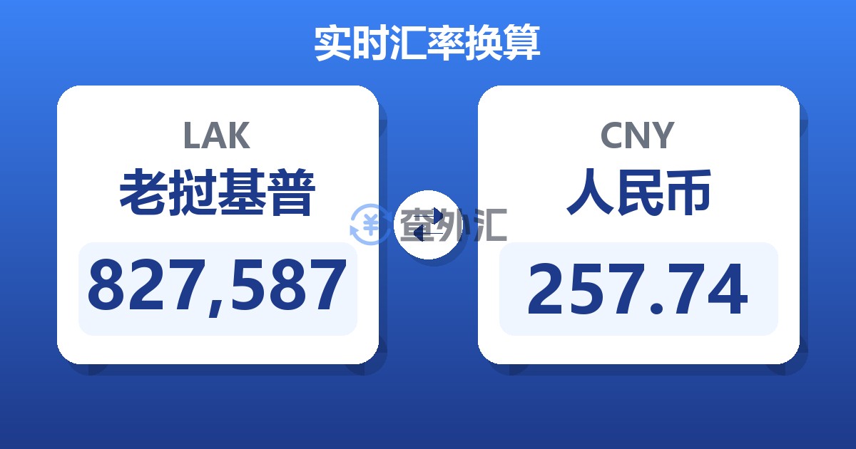827,587老挝基普兑人民币