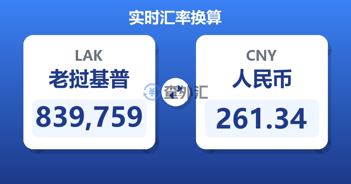 839,759老挝基普兑人民币
