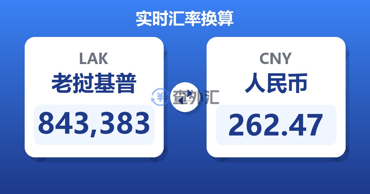 843,383老挝基普兑人民币