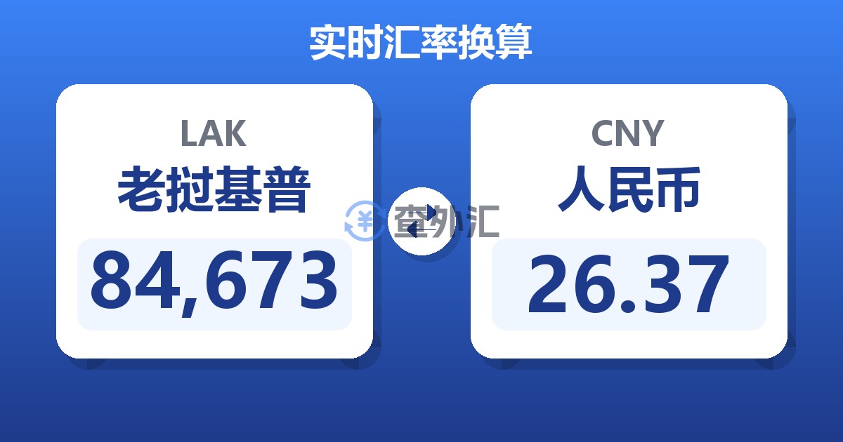 84,673老挝基普兑人民币