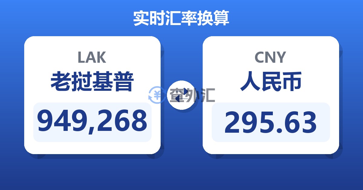949,268老挝基普兑人民币