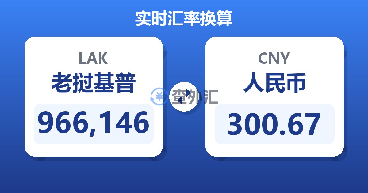 966,146老挝基普兑人民币