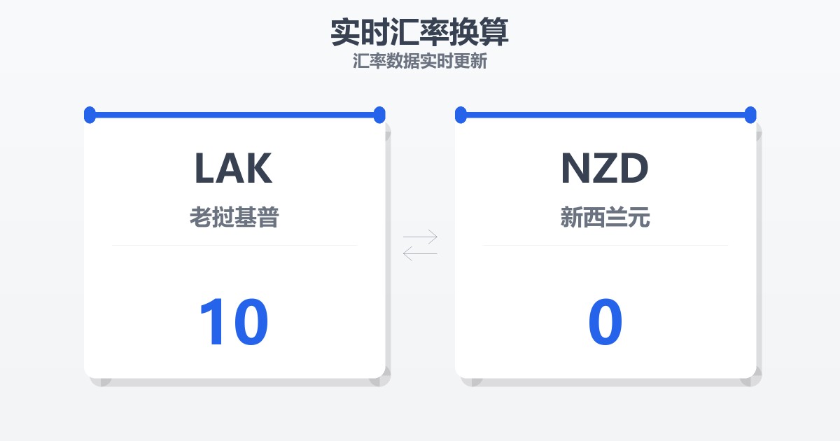 10老挝基普兑新西兰元