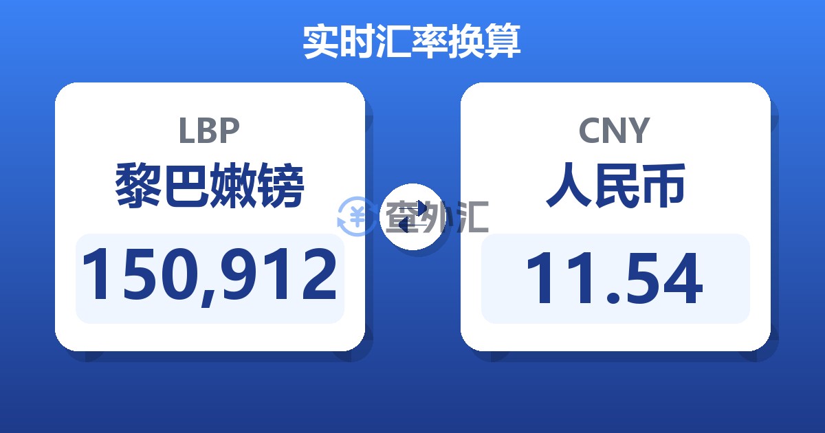 150,912黎巴嫩镑兑人民币