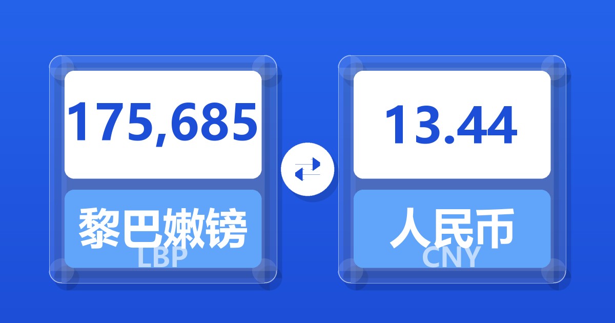 175,685黎巴嫩镑兑人民币