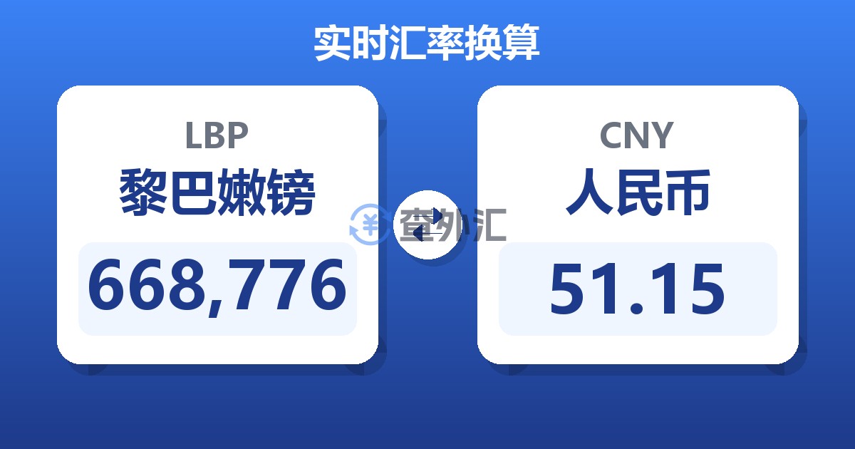 668,776黎巴嫩镑兑人民币