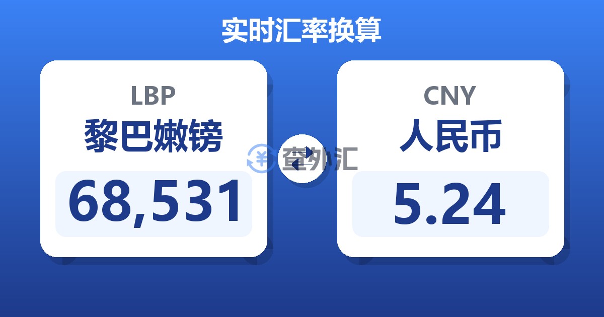 68,531黎巴嫩镑兑人民币