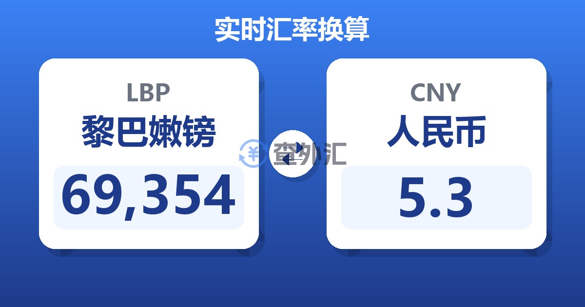 69,354黎巴嫩镑兑人民币