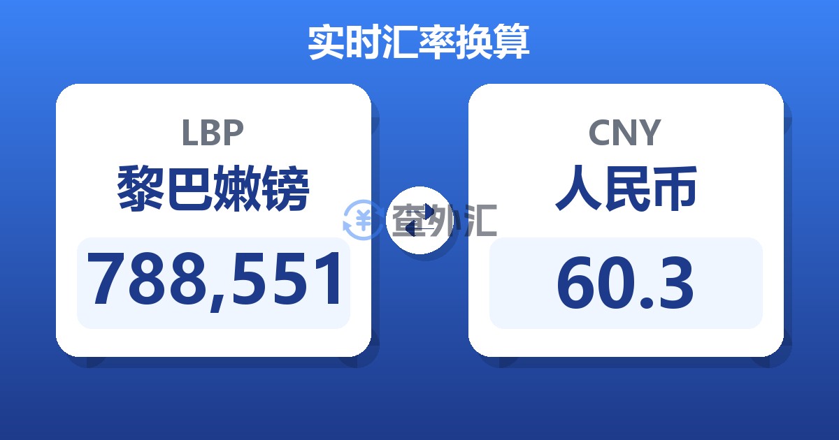 788,551黎巴嫩镑兑人民币
