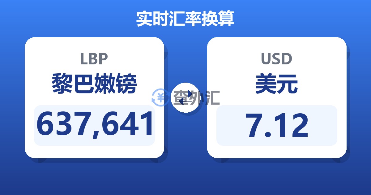 637,641黎巴嫩镑兑美元