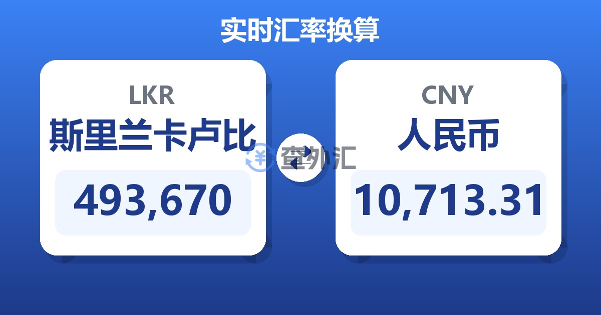 493,670斯里兰卡卢比兑人民币