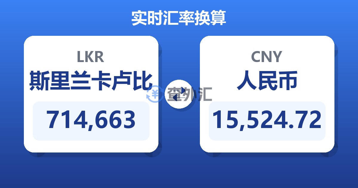 714,663斯里兰卡卢比兑人民币