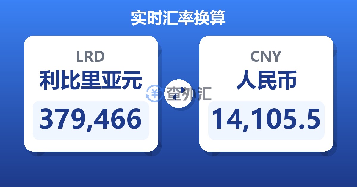 379,466利比里亚元兑人民币
