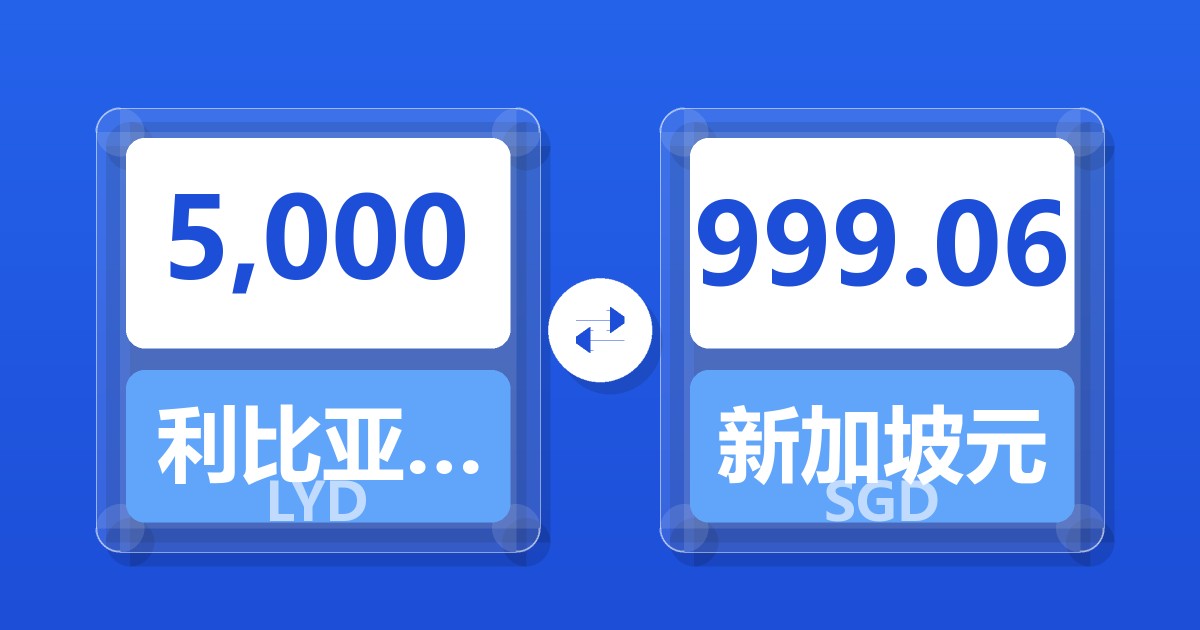 5,000利比亚第纳尔兑新加坡元