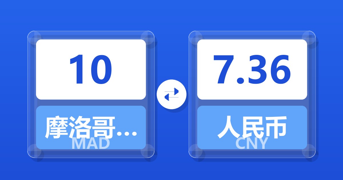 10摩洛哥迪拉姆兑人民币