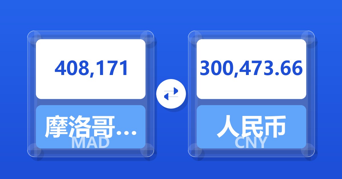 408,171摩洛哥迪拉姆兑人民币