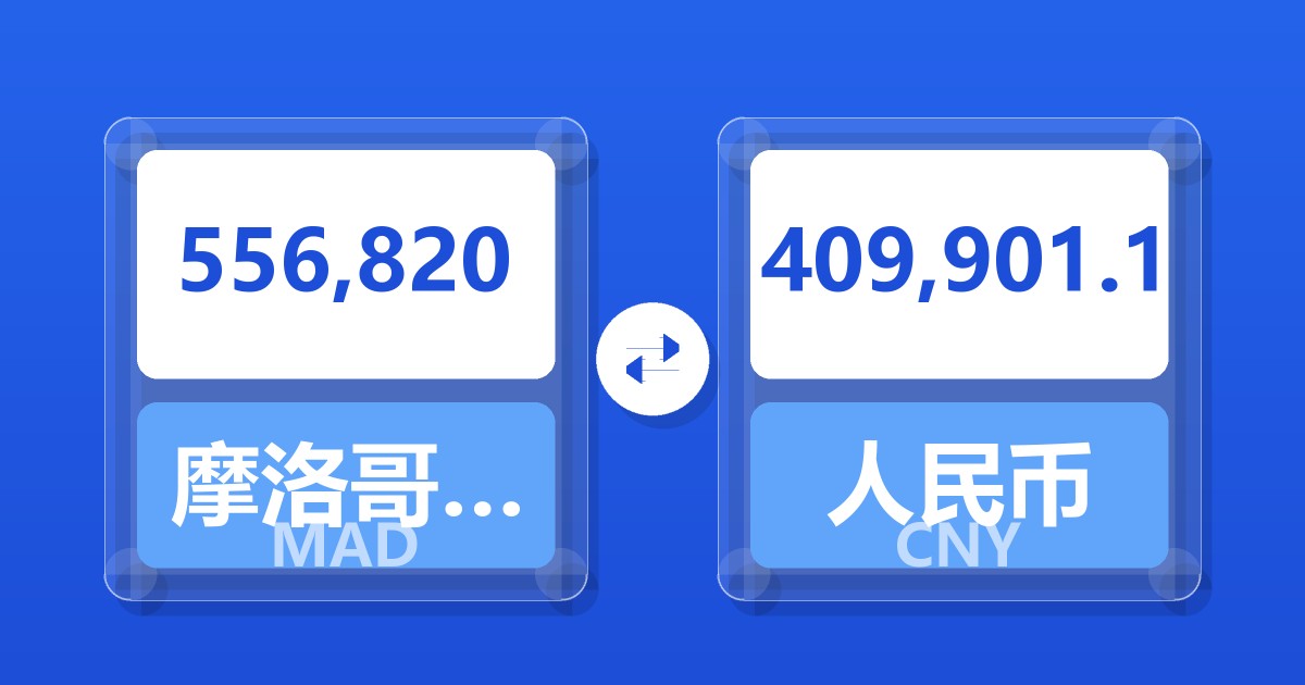 556,820摩洛哥迪拉姆兑人民币