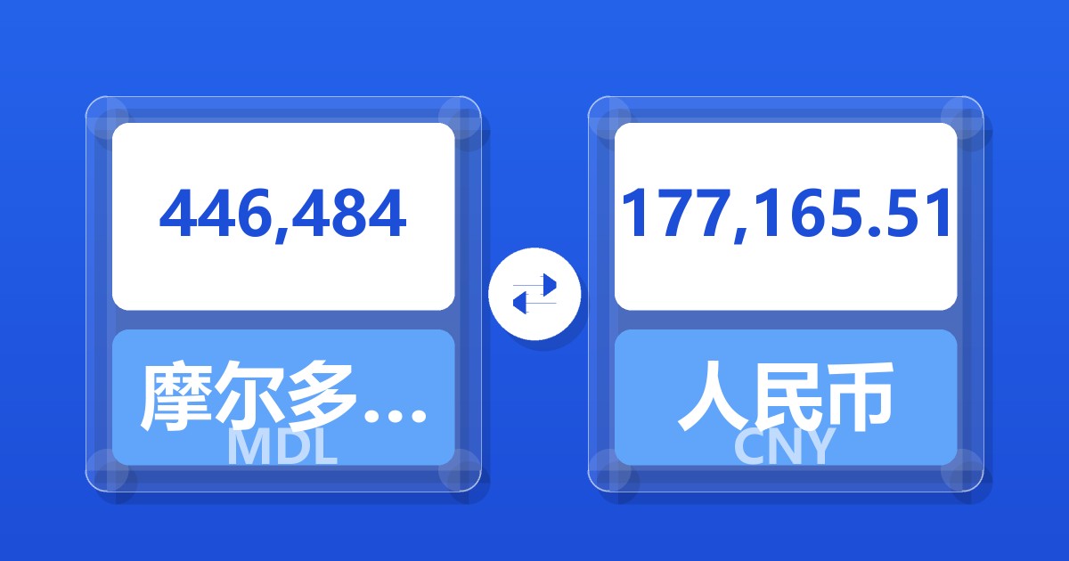 446,484摩尔多瓦列伊兑人民币