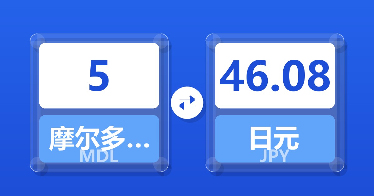 5摩尔多瓦列伊兑日元