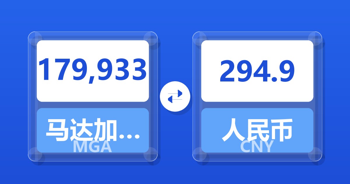 179,933马达加斯加阿里亚里兑人民币