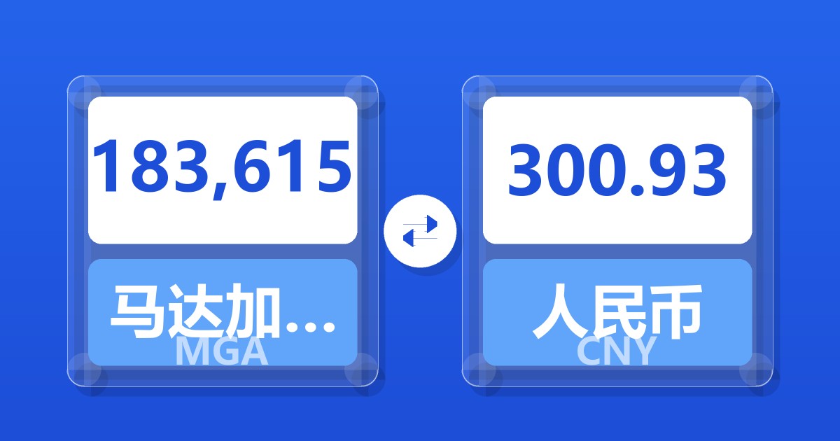 183,615马达加斯加阿里亚里兑人民币