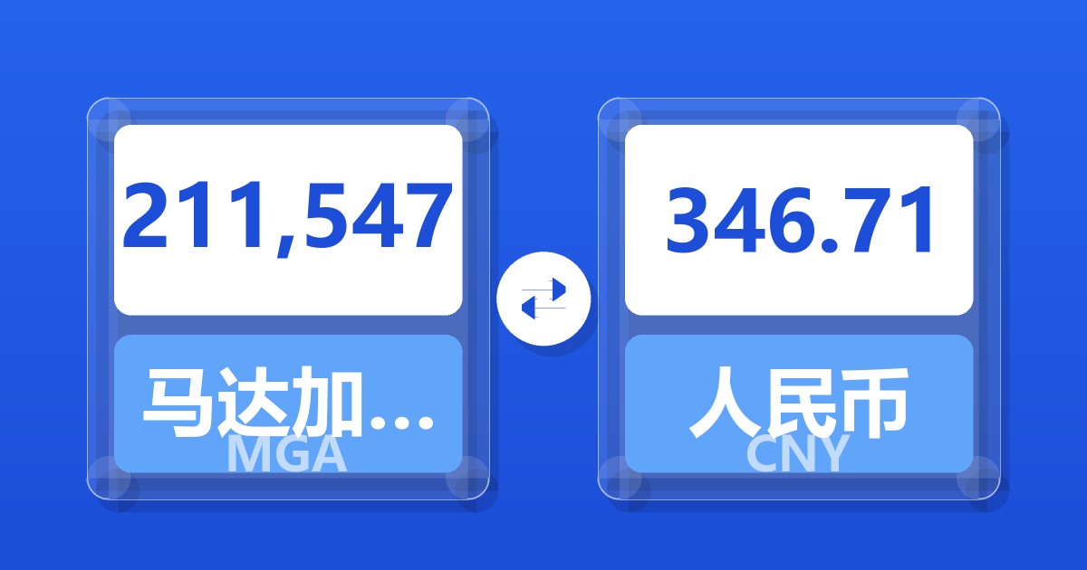 211,547马达加斯加阿里亚里兑人民币