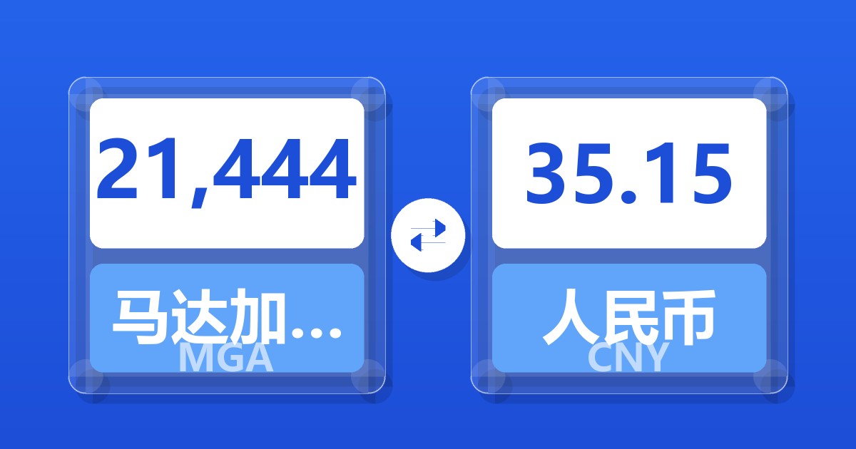 21,444马达加斯加阿里亚里兑人民币