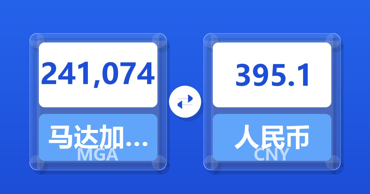 241,074马达加斯加阿里亚里兑人民币