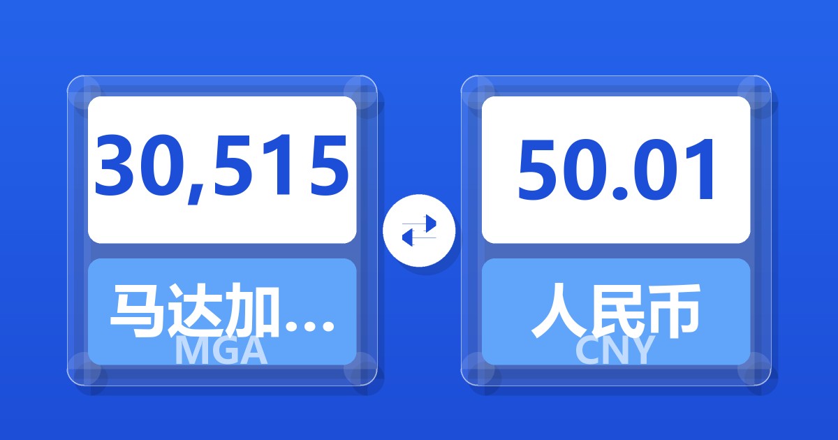 30,515马达加斯加阿里亚里兑人民币