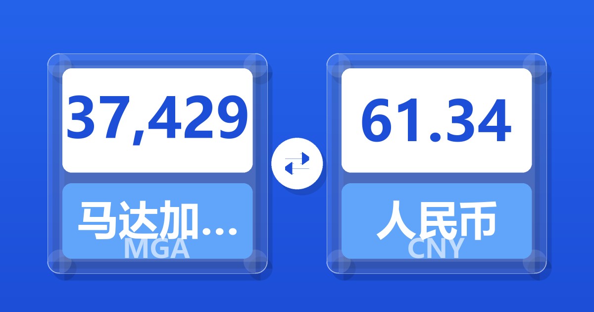 37,429马达加斯加阿里亚里兑人民币