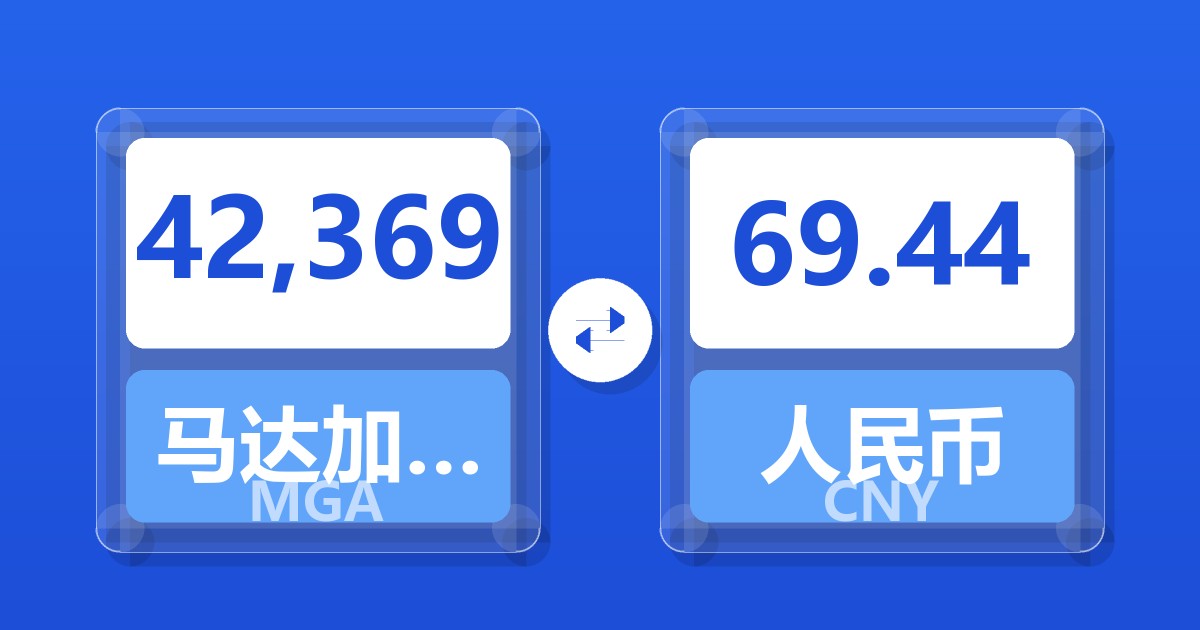 42,369马达加斯加阿里亚里兑人民币