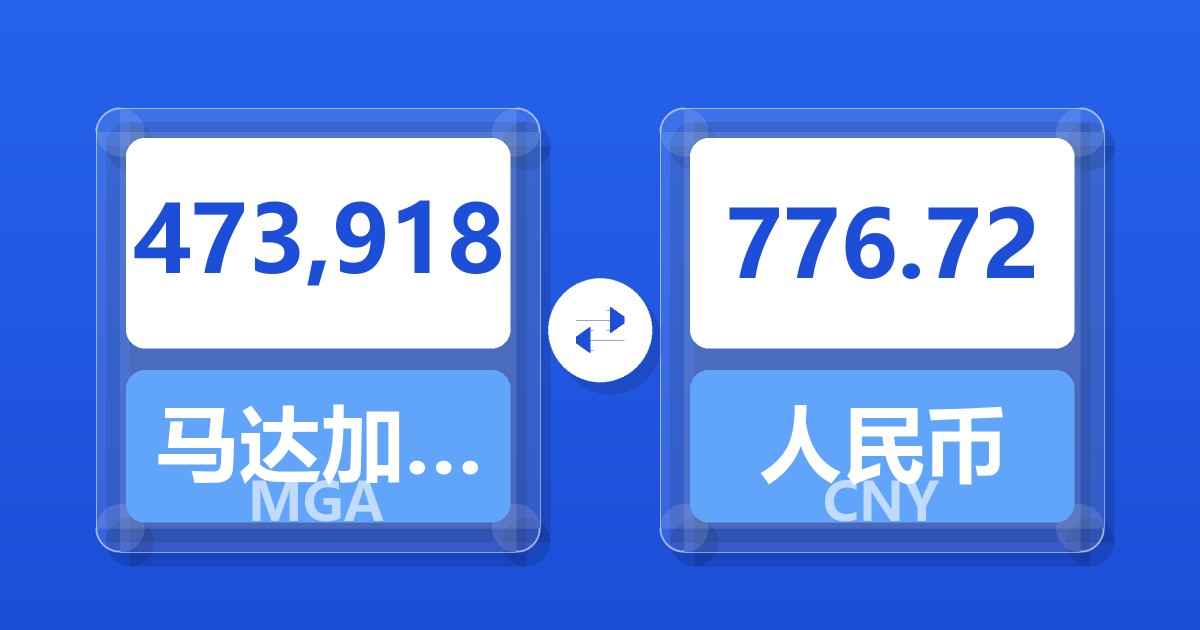 473,918马达加斯加阿里亚里兑人民币