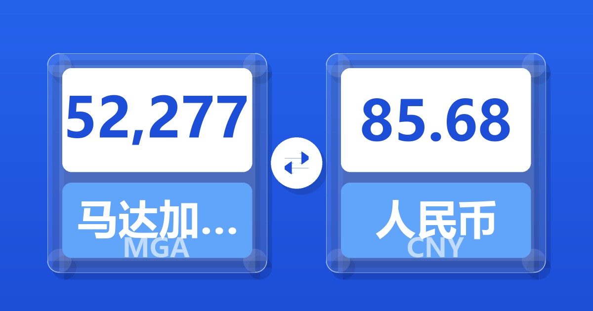 52,277马达加斯加阿里亚里兑人民币