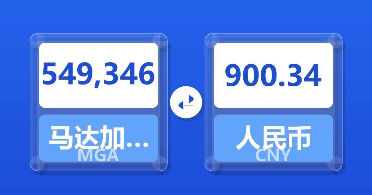 549,346马达加斯加阿里亚里兑人民币