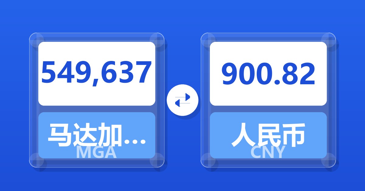 549,637马达加斯加阿里亚里兑人民币