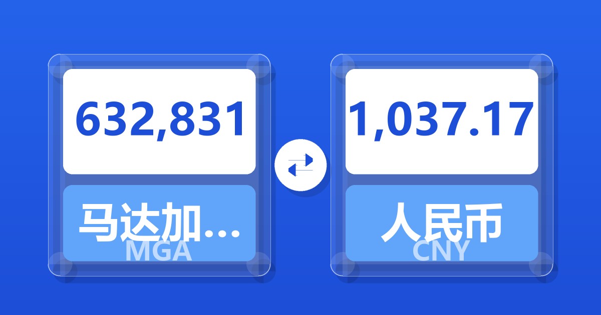 632,831马达加斯加阿里亚里兑人民币