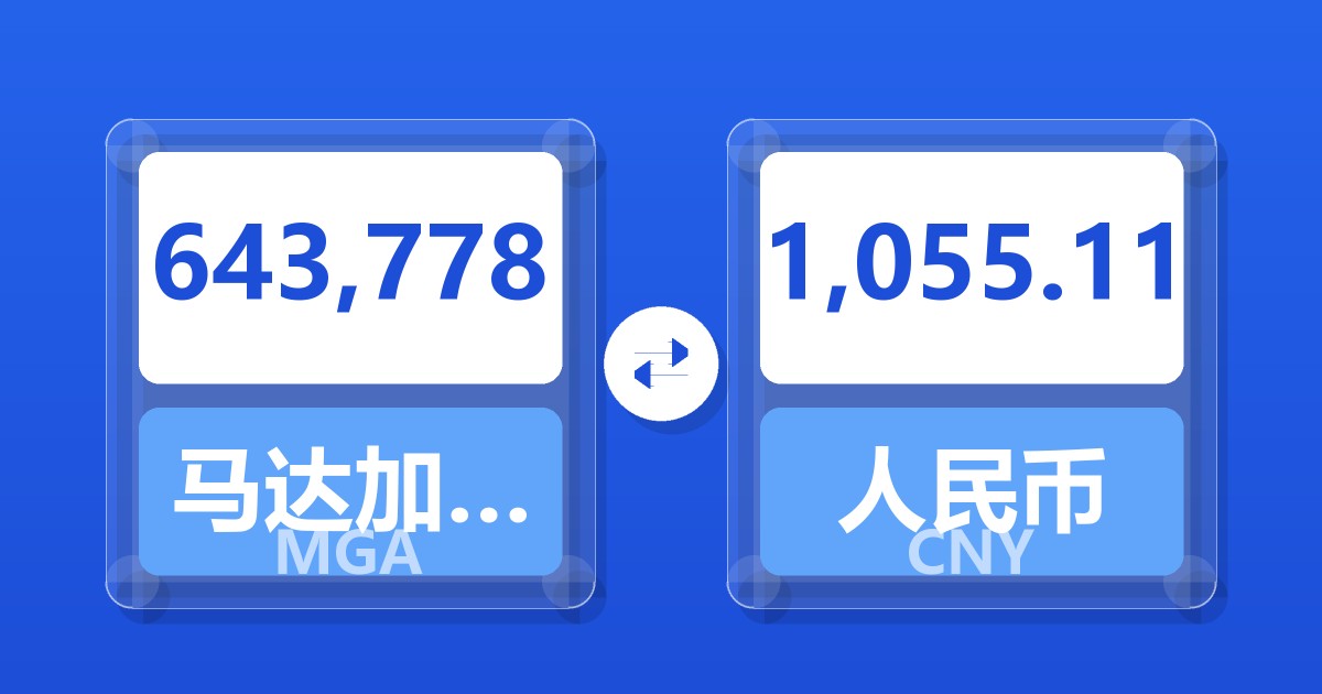 643,778马达加斯加阿里亚里兑人民币