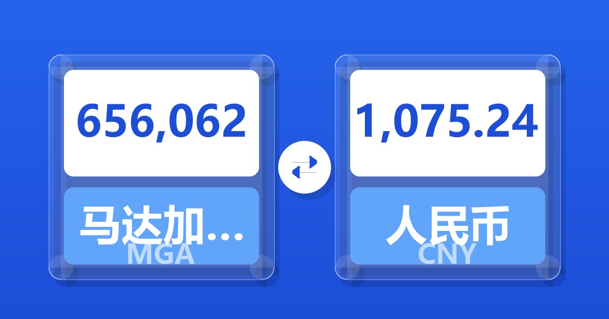 656,062马达加斯加阿里亚里兑人民币