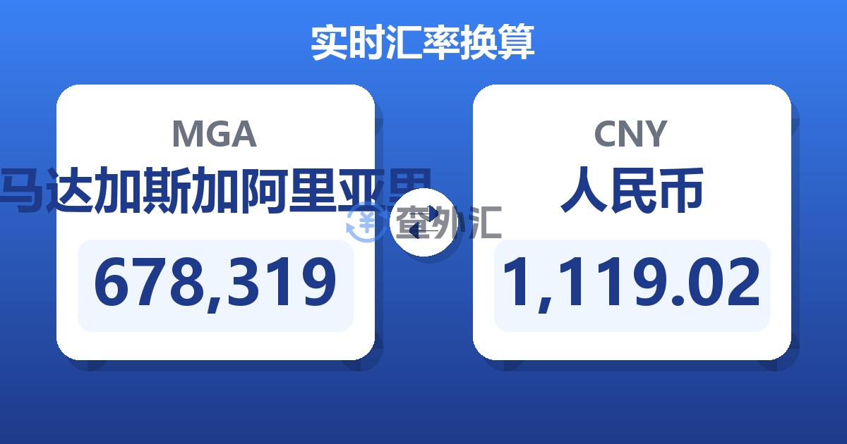 678,319马达加斯加阿里亚里兑人民币