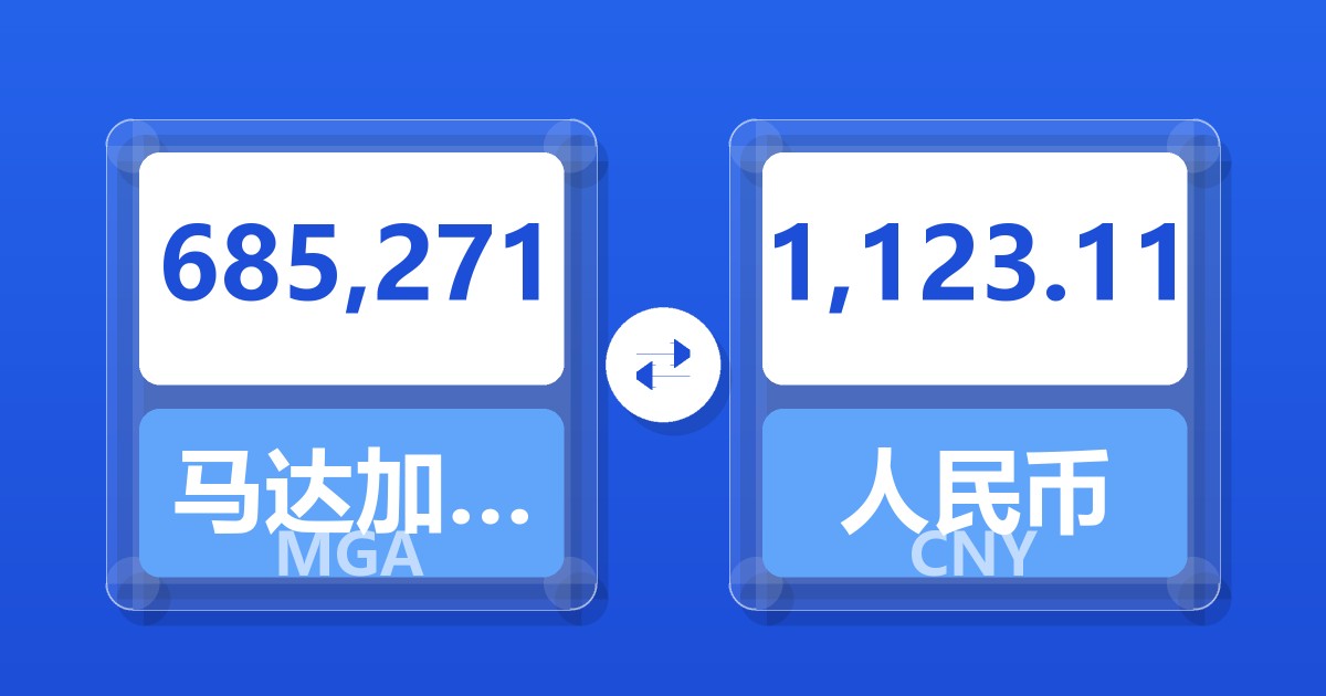 685,271马达加斯加阿里亚里兑人民币